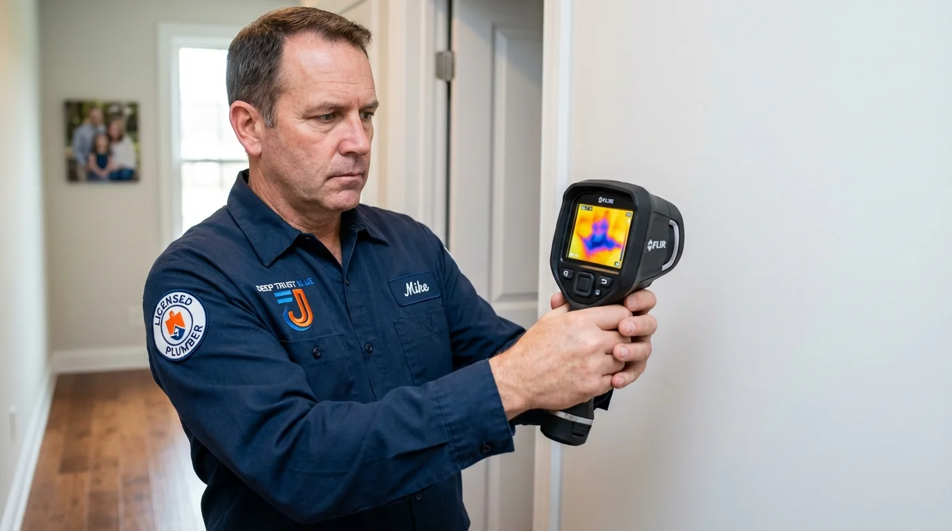 Thermal imaging leak detection by Johns Plumbing LLC in Elmore